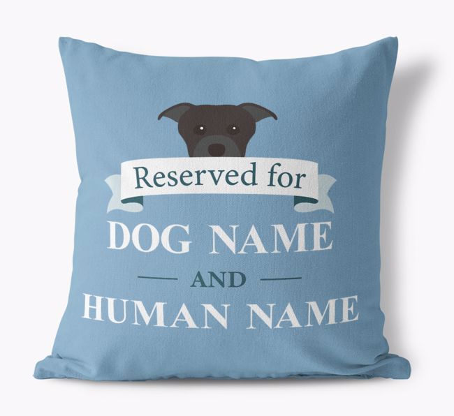 Reserved For: Personalised {breedFullName} Canvas Cushion